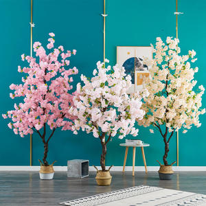 Árbol de Cerezo en Flor, Bonsái, Decoración para Bodas, Hogar, Hotel, Plantas Grandes en Maceta, Flores, Árboles de Cerezo Artificiales Densos - Product Image 3