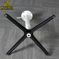 Support de bureau pivotant à hauteur réglable en métal aluminium noir mat pour ordinateur portable Base de table d'appoint pour ordinateur