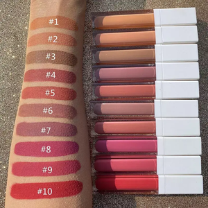 Vente en gros de rouge à lèvres liquide crémeux mat longue durée imperméable à l'eau vegan à haute pigmentation de charme cosmétique de mode privé - Product Image 2