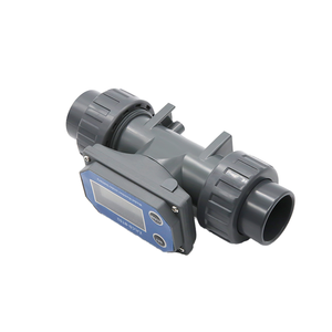 Medidor de Flujo de Turbina con Pantalla Digital DN50, Válvulas de Riego de Agua Líquida para Tuberías de PVC con Solenoide Electrónico LCD NPN para Granja/Jardín - Product Image 1