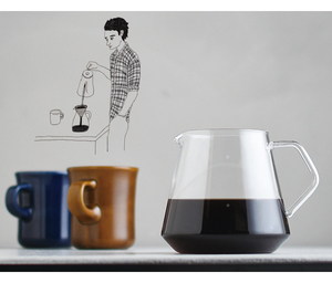 Purover-servidor de café de vidrio de alta calidad, juego de té, almacenamiento de café, se acepta, 1 unidad, 400ml - Product Image 2