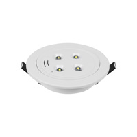 Plafonnier LED d'urgence non alimenté, encastré / à montage en saillie, 1W, autonomie 3H, avec batterie rechargeable