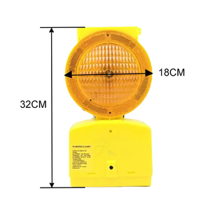 Luce di Segnalazione per Barriere Stradali a LED, Alimentata a Energia <span class=keywords><strong>Solare</strong></span>, Luce Lampeggiante per Costruzioni e Traffico - Product Image 2