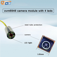 OVM6946 Module de caméra endoscopique étanche 1.5mm, 400x400, 120 ° FOV, USB2.0, 30fps pour inspection