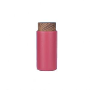 Taza de Té Personalizada al por Mayor, Ecológica, Libre de BPA, de Acero Inoxidable de 260 ml, con Tapa de Madera, Aislada al Vacío, para Estudiantes y Parejas - Product Image 1