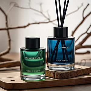 Hot Sale Square 100ml 150ml 200ml Glass Aroma <strong>Reed</strong> <strong>Diffuser</strong> <strong>Bottle</strong> With Scent Stick <strong>Reed</strong> Custom Color Aromatherapy Oil <strong>Bottle</strong> - Product Image 4