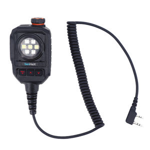 Mini microphone portable <span class=keywords><strong>K</strong></span>-Head Type-C pour radios SENHAIX 8800 <span class=keywords><strong>8600</strong></span> QUANSHENG UV-K5 BaoFeng avec éclairage SOS rouge et bleu et son fort - Product Image 1