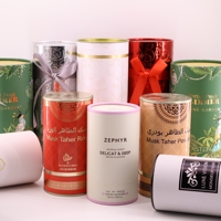 Boîte de tube en papier kraft rond de luxe pour cosmétiques parfum bougie vin vodka whisky jus soda emballage bouchons en métal pour café thé