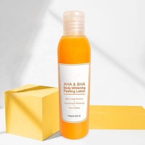 Lotion Corporelle <span class=keywords><strong>Peeling</strong></span> Éclaircissante et Blanchissante AHA BHA pour Peaux Foncées, Marque Blanche - Product Image 6