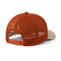 Casquette Trucker Western en Coton Respirant avec Logo en Maille Style Cowboy pour Activités de Plein Air, Ferme, Randonnée et Usage Quotidien