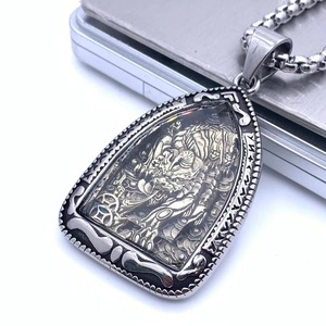 Yunnique Stainless Steel Pixiu Animal Themed <b>Men's</b> Necklace Gift with Brave Troops Color 216069 - Product Image 3