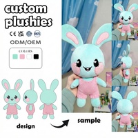 Peluches personnalisées avec logo, fabricant de jouets en peluche, poupée en peluche personnalisée pour fille avec tresses, salopette et nœud