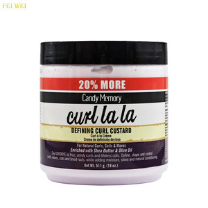 Nhà Máy Giá Làm Giàu Với Shea Butter Olive 0il Điều Hòa Xác Định Curl Kem Curl Lala Để Trong Điều Cho Tóc Xoăn - Product Image 1