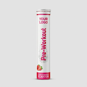Customized Labeling Good Quality Wholesale Healthcare Supplement <b>Pre</b>-<b>Workout</b> Effervescent Tablets From Indian Supplier - Product Image 1
