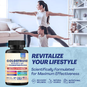 Capsules de <span class=keywords><strong>colostrum</strong></span> bovin chaud de haute qualité Capsules de <span class=keywords><strong>colostrum</strong></span> de vache Source Support d'usine O Em paquet d'échantillon - Product Image 2