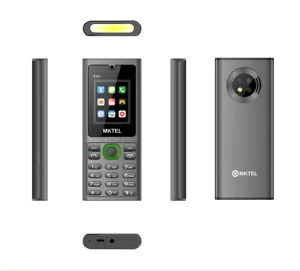 원래 새로운 공식 MKTEL 2G 휴대 전화 EXO 모델 듀얼 SIM 카드 800Mah 배터리 FM 라디오