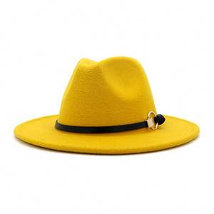 X3038 Sombrero Fedora Unisex de Lana, Sombreros Fedora de Fieltro para Hombre y Mujer, Gorras de Jazz de Lana - Product Image 6