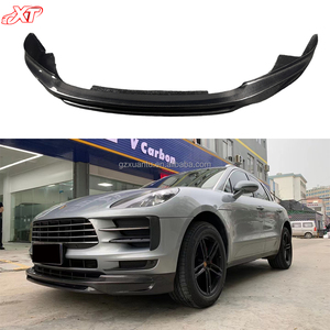 Lèvre avant en Fiber de carbone de haute qualité pour Prosche <span class=keywords><strong>Macan</strong></span> <span class=keywords><strong>S</strong></span> 18-22 95B.2 pare-chocs menton Spoiler BodyKit - Product Image 1