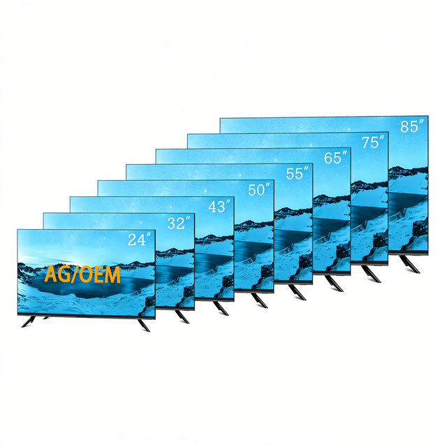 AG Smart TV 85 Inches 2K 4K 24 32 40 43 50 55 65 Inch Android LED QLED TV 75 Inch Smart TV With Wifi