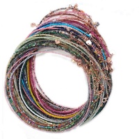 Collier de perles en pierre naturelle 2-3mm fait à la main Mini Tourmaline Lapis cristal énergie de guérison Bracelet féminin pour femmes bijoux cadeau