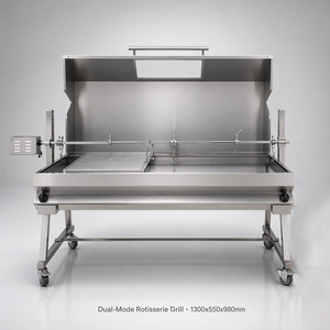 Barbacoa <span class=keywords><strong>de</strong></span> Carbón Cuadrada Personalizada <span class=keywords><strong>de</strong></span> Fábrica con Parrilla <span class=keywords><strong>de</strong></span> <span class=keywords><strong>Gas</strong></span> y Ahumador <span class=keywords><strong>de</strong></span> Flujo Inverso - Product Image 3