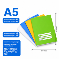 Cahier d'exercices personnalisé pour étudiants, agrafé, pages intérieures par sujet, couverture épaisse, fabricant de cahiers d'exercices pour étudiants