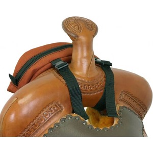 Sacoche de selle BSCI ornée d'accessoires pour l'équitation anglaise et western avec porte-bouteille et porte-repas, sacoche de moto - Product Image 4