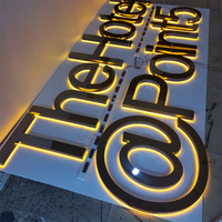 Logotipo retroiluminado personalizado Led Sign Light 3D Letras iluminadas Signo para decoración interior al aire libre