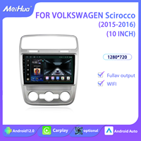 Meihua haute qualité 10 pouces Android GPS stéréo voiture tableau de bord décoration DVD Radio cadre intérieur accessoires Kit pour VW Scirocco