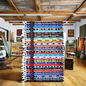 Cordón de poliéster Premium de 2 caras <span class=keywords><strong>NFL</strong></span> Logo 32 equipos de fútbol llavero Correa desmontable accesorio para cámara de teléfono móvil hecho en EE. UU. - Product Image 3