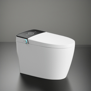 Salle de bain <span class=keywords><strong>WC</strong></span> intelligent intégré Villa simple Salle de douche Céramique Toilette intelligente Hôtel Salle d'eau Power Flush Toilette électrique - Product Image 1