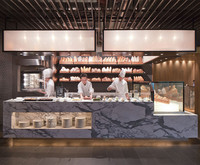 Comptoir de bar moderne personnalisé 2025 pour usage domestique, commercial et hôtelier - Mobilier commercial en surface solide Corian