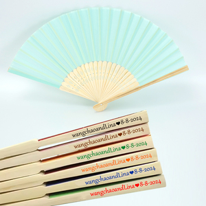 Trung Quốc truyền thống tay <span class=keywords><strong>Fan</strong></span> thanh lịch tre Thủ công mỹ nghệ cho làm mát cho truyền thống thời trang & trang trí sử dụng - Product Image 3