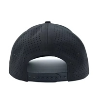 Gorra de Golf Unisex de 5 Paneles con Diseño Personalizado, de Poliéster y Spandex, Transpirable, Impermeable, con Orificios Cortados con Láser, Estilo Vintage
