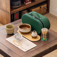 Ensemble bol et fouet à matcha en céramique écologique, mignon fouet à thé Bai Ben Li avec bec verseur