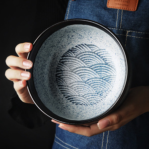 Tazón de <span class=keywords><strong>Sopa</strong></span> de Fideos Ramen de Porcelana Moderna, Ecológica y Corrugada, de Calidad de Restaurante, para Servir Fideos y <span class=keywords><strong>Sopa</strong></span> - Product Image 5