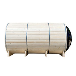 Pièce extérieure de sauna traditionnel extérieur de baril de vapeur 3-4 personnes sauna extérieur de baril - Product Image 4