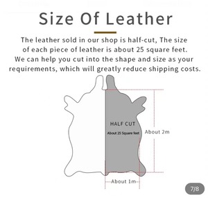 Toptan fiyat özel renk tam gizlemek 100% saf hakiki çılgın at inek derisi inek derisi deri - Product Image 5