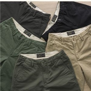Pantalones Cortos Deportivos <span class=keywords><strong>Cargo</strong></span> para Hombre, de Algodón Jersey, Cintura Elástica, Estilo Vintage, Personalizados al por Mayor FLN - Product Image 5