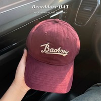 Nouvelle Casquette de Baseball Coréenne 2025 – 6 Panneaux, Réglable, Unisexe, Visière Large, Lettrage, Tendance Quatre Saisons