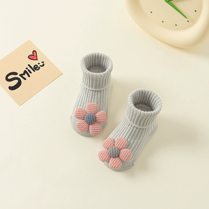 Antidérapant 0-3 mois enfant en bas âge nouveau-né 3d jouet chaussettes chaussures infantile coton tricot équipage bébé chaussettes en gros - Product Image 4