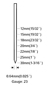 Clavadora Neumática TY80A23 Tarboya de Calibre 23 para Clavar Clavos de Calibre 23 para Fijar Todo Tipo de Molduras y Listones sin Dañar el Madera - Product Image 2