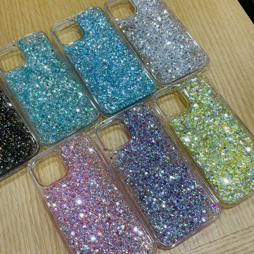 mobile case liquid glitter