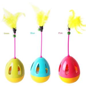 Jouet interactif pour <span class=keywords><strong>chat</strong></span> en forme de plume, en PP écologique, style dessin animé, avec boule auto-rotative et <span class=keywords><strong>distributeur</strong></span> de friandises, vente en gros - Product Image 4