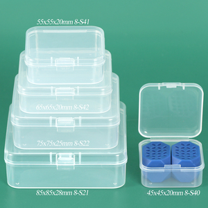 Boîte de rangement carrée en plastique durable SUNSHING avec couvercles, empilable, pour bijoux, perles, artisanat DIY - Product Image 6