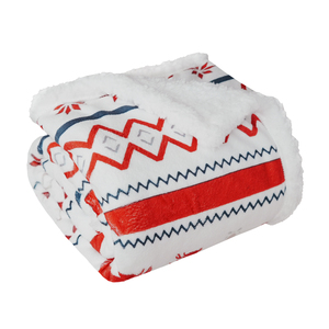 Hiện Đại Vua/Nữ Hoàng Kích Thước Biểu Tượng Tùy Chỉnh Siêu Mềm Mờ Sang Trọng Ấm Áp Dệt Kim Flannel Ném Chăn Với <span class=keywords><strong>Sherpa</strong></span> Trở Lại Cho Lễ Kỷ Niệm - Product Image 6