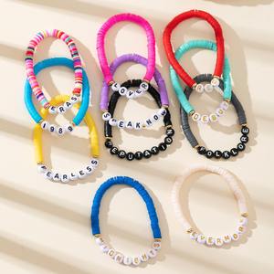 Hot Eras Tour <span class=keywords><strong>Swift</strong></span> pulsera encantos personalizar colorido Semilla de vidrio cuenta Heshi polímero arcilla cuenta <span class=keywords><strong>Taylor</strong></span> amistad pulseras - Product Image 4