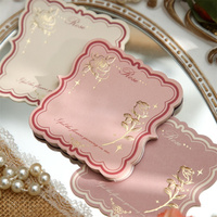 Étiquettes en carton découpées sur mesure, papier offset, impression flexographique, estampage à chaud, scrapbooking, papeterie, polyvalentes
