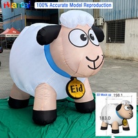 Modèle de personnage de mouton gonflable personnalisé pour la décoration du Ramadan, événement de fête en plein air, tente, festival musulman, attraction de Noël, affichage