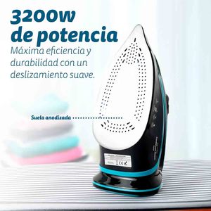 Ferro da Stiro a Vapore Grunkel AnodiPress 3200W con Piastra Anodizzata - Product Image 5